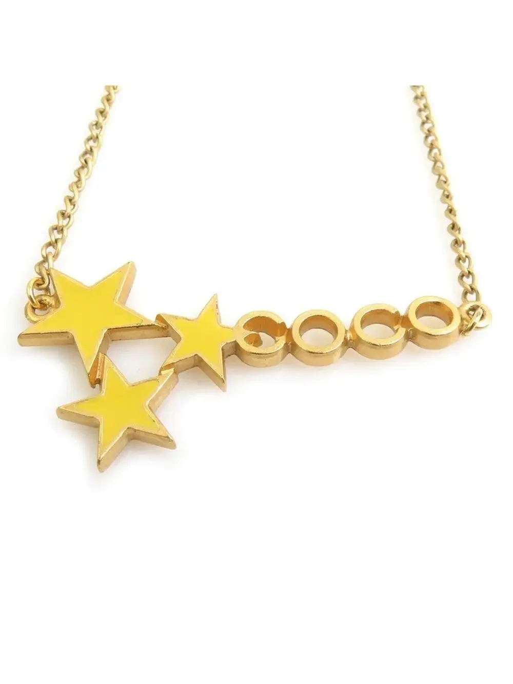 Auth Chanel Coco Star Necklace #293534C38B